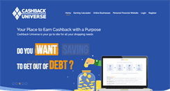 Desktop Screenshot of cashbackuniverse.com